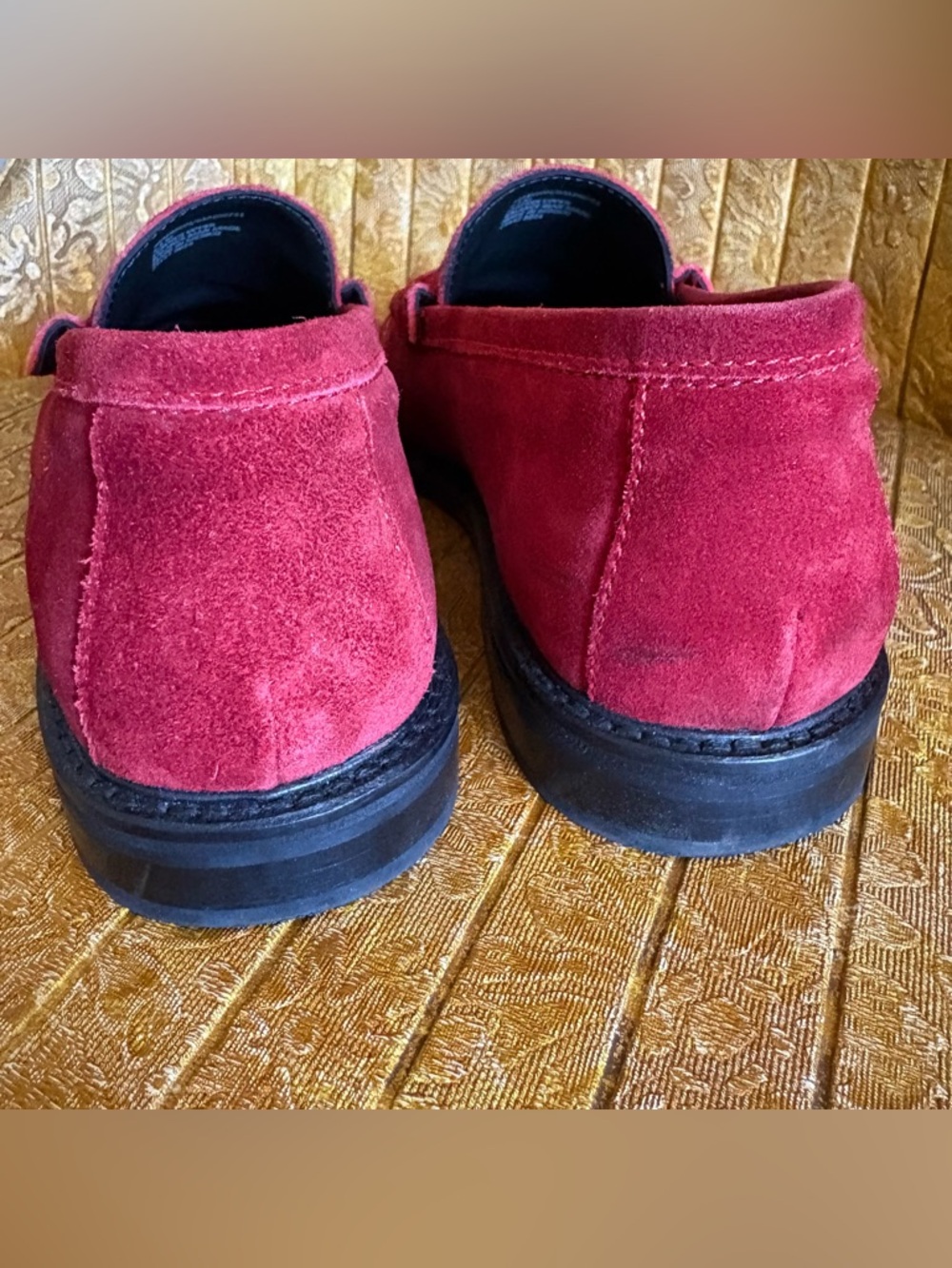 STEVE MADDEN “Madison” Red Suede Penny Loafers - Picture 6 of 6